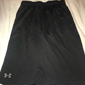 Under Armor Boys Black Gym Shorts